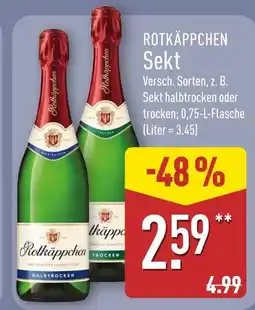 Aldi Nord Rotkäppchen sekt halbtrocken Angebot