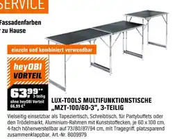 OBI Lux-tools multifunktionstische mzt-100/60-3, 3-teilig Angebot