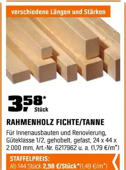 OBI Rahmenholz fichte/tanne Angebot