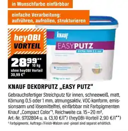 OBI Knauf dekorputz easy putz Angebot