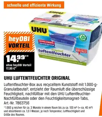 Uhu luftentfeuchter original