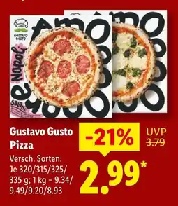 Lidl Gustavo gusto pizza Angebot
