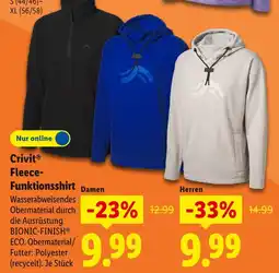 Lidl Crivit fleece-funktionsshirt damen Angebot