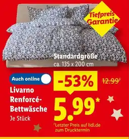 Lidl Livarno renforcé-bettwäsche Angebot