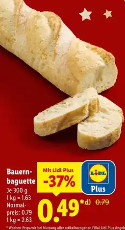 Lidl Bauernbaguette Angebot