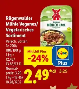 Lidl Rügenwalder mühle veganes/vegetarisches sortiment Angebot