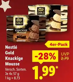 Lidl Nestlé gold knackige mousse Angebot