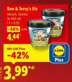 Lidl Ben & jerry's eis Angebot