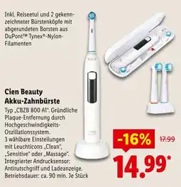 Lidl Cien beauty akku-zahnbürste Angebot