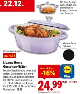 Lidl Livarno home gusseisen-bräter Angebot