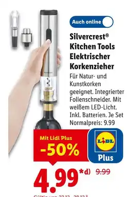 Lidl Silvercrest kitchen tools elektrischer korkenzieher Angebot