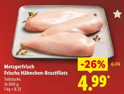 Lidl Metzgerfrisch frische hähnchen-brustfilets Angebot