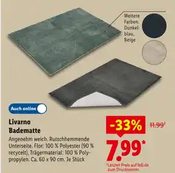 Lidl Livarno badematte Angebot