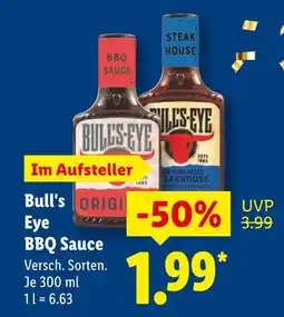 Lidl Bull's eye bbq sauce Angebot
