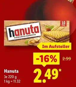 Lidl Hanuta haselnuss-schnitte Angebot