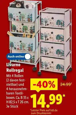 Lidl Livarno rollregal Angebot