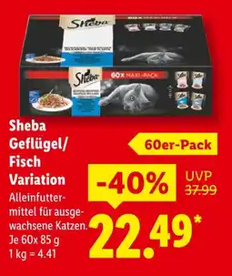 Lidl Sheba geflügel/fisch variation Angebot