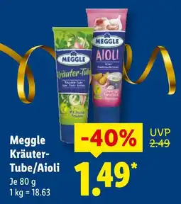 Lidl Meggle kräuter-tube Angebot