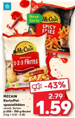 Kaufland Mccain original 1-2-3 frites Angebot