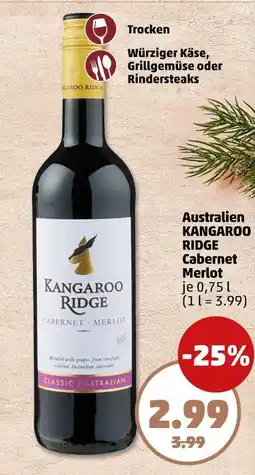 PENNY Kangaroo ridge cabernet merlot Angebot