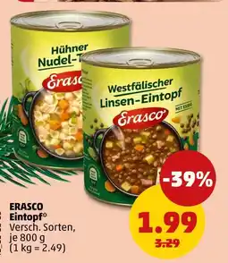 PENNY Erasco hühner nudel-topf Angebot