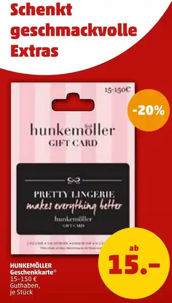 PENNY Hunkemöller geschenkkarte Angebot