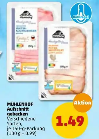 PENNY Mühlenhof aufschnitt gebacken Angebot