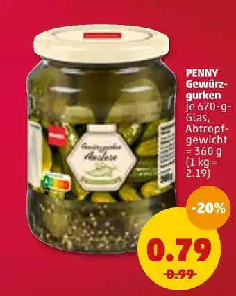 PENNY Penny gewürzgurken Angebot