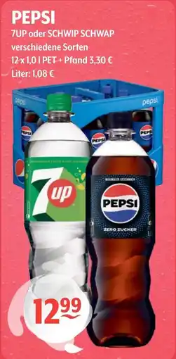 Getränke Hoffmann PEPSI 7UP oder SCHWIP SCHWAP Angebot