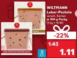 Kaufland WILTMANN Leber-Pastete Angebot