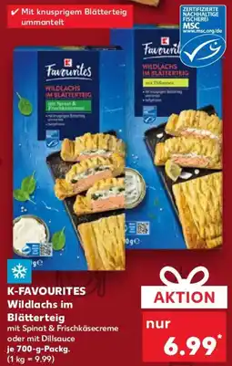 Kaufland K-FAVOURITES Wildlachs im Blätterteig Angebot
