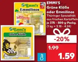 Kaufland EMMI'S Grüne Klöße oder Emmilinos Angebot