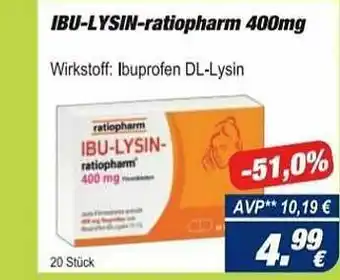 Easy Apotheke Ibu-lysin-ratiopharm Angebot