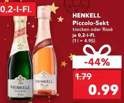 Kaufland HENKELL Piccolo-Sekt Angebot