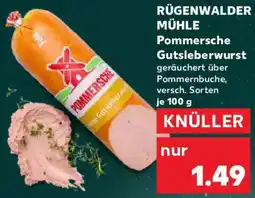 Kaufland RÜGENWALDER MÜHLE Pommersche Gutsleberwurst Angebot