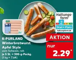 Kaufland K-PURLAND Winterbratwurst Apfel Style Angebot