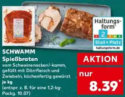 Kaufland SCHWAMM Spießbraten Angebot