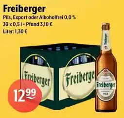 Getränke Hoffmann Freiberger Pils, Export oder Alkoholfrei 0,0% Angebot
