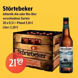 Getränke Hoffmann Störtebeker Atlantik-Ale oder Bio-Bier Angebot