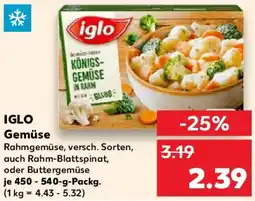 Kaufland IGLO Gemüse Angebot