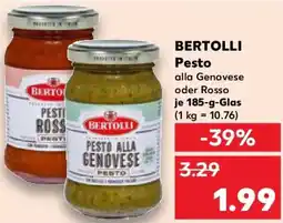 Kaufland BERTOLLI Pesto Angebot