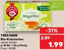 Kaufland TEEKANNE Bio Kräutertee Angebot