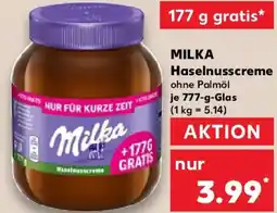 Kaufland MILKA Haselnusscreme Angebot