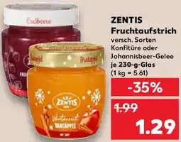 Kaufland ZENTIS Fruchtaufstrich Angebot