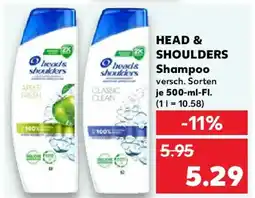 Kaufland HEAD & SHOULDERS Shampoo Angebot