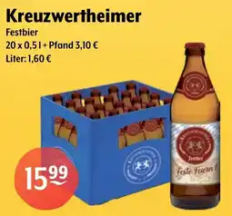 Getränke Hoffmann Kreuzwertheimer Festbier Angebot