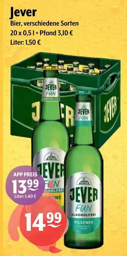 Getränke Hoffmann Jever Bier, verschiedene Sorten Angebot