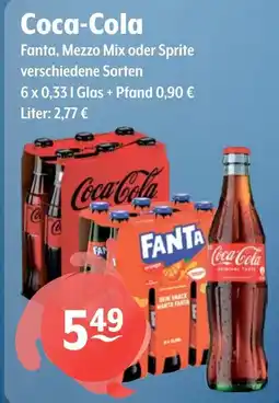 Getränke Hoffmann Coca-Cola, Fanta, Mezzo Mix oder Sprite Angebot