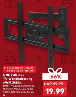 Kaufland ONE FOR ALL TV-Wandhalterung WM 2452 Angebot