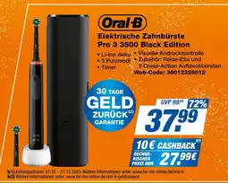 expert Techno Land Oral-B Elektrische Zahnbürste Pro 3 3500 Black Edition Angebot
